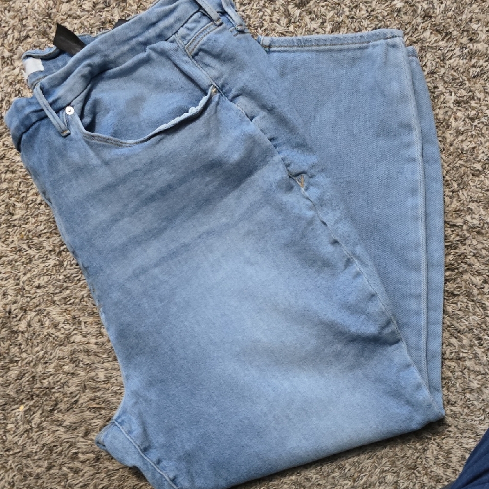 Zara Light Blue Denim Pants